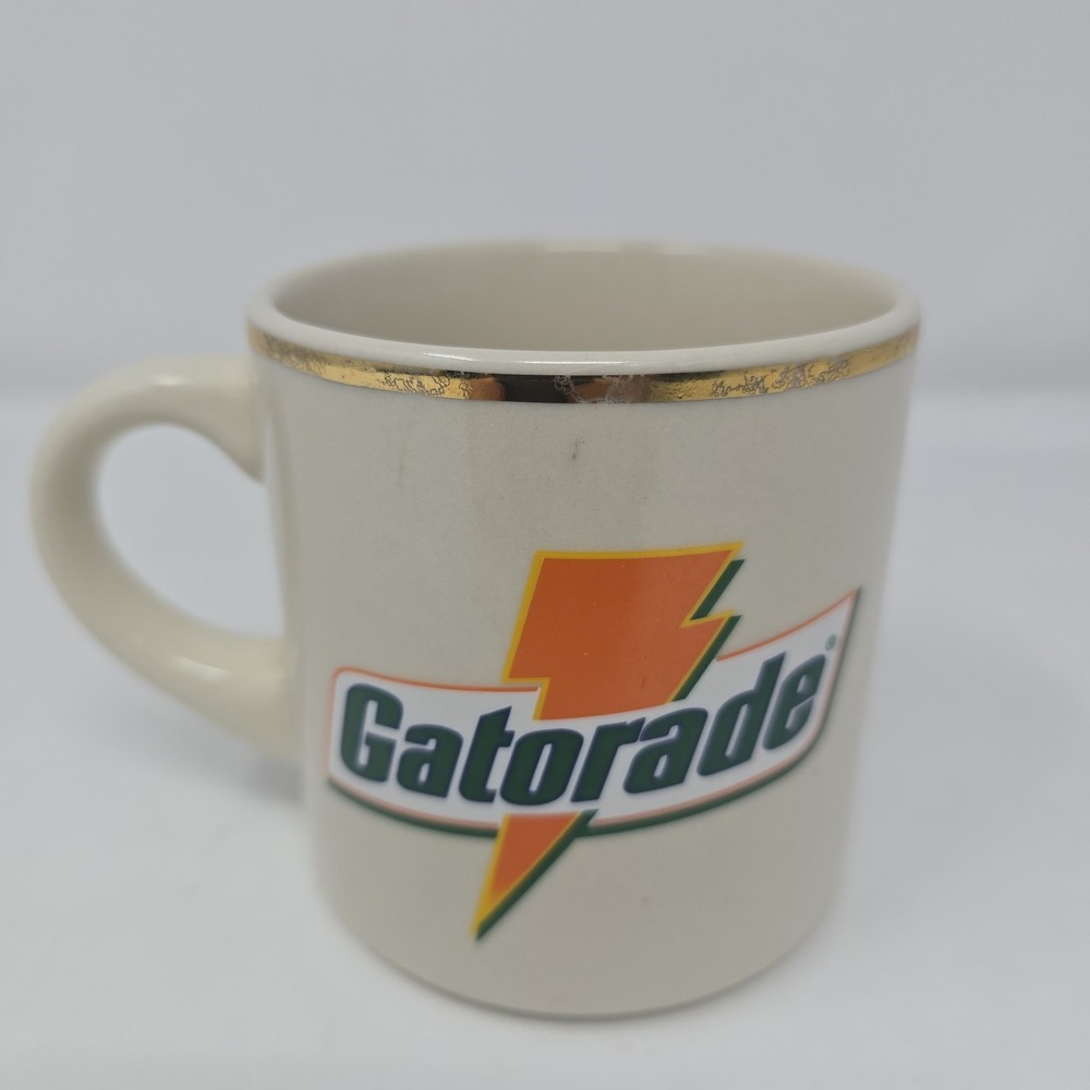 Vintage Gatorade Coffee Cup With Gold Rim Pre-owned‎